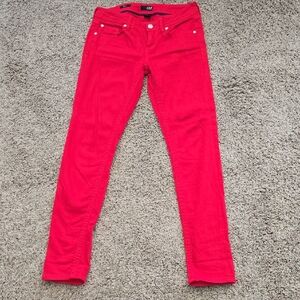 a.n.a Women's Skinny Jeans - Vibrant Red